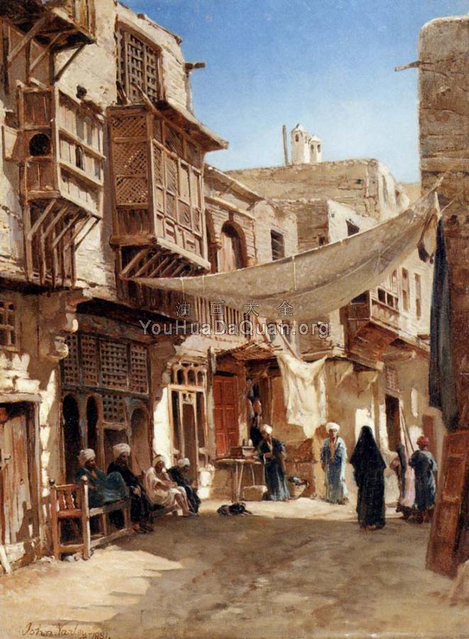 A Street In Boulaq Near Cairo - 约翰·瓦利
